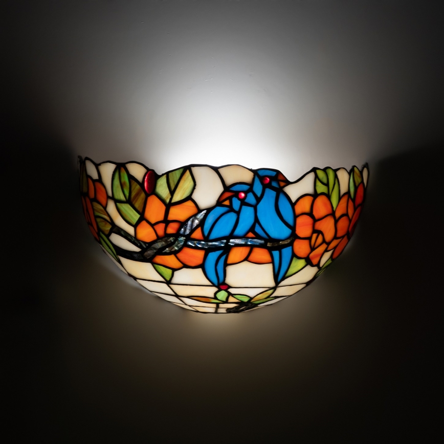 Brilagi - Επιτοίχιο φωτιστικό Tiffany βιτρώ JUNGLE 1xE14/40W/230V