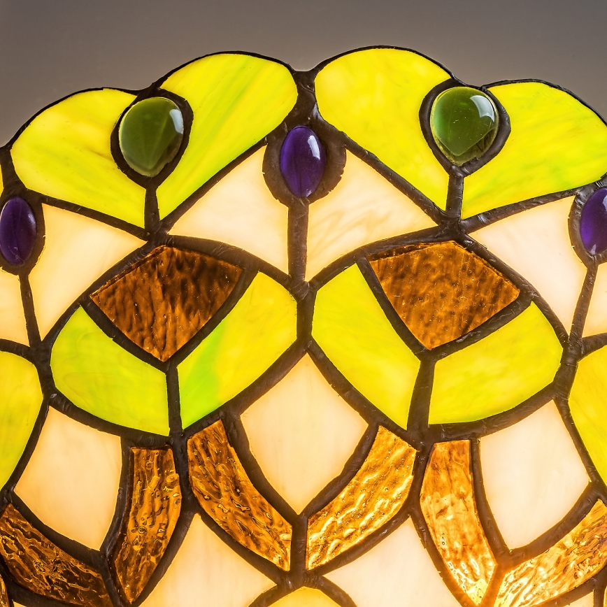 Brilagi - Επιτοίχιο φωτιστικό Tiffany βιτρώ MARGARET 1xE27/40W/230V