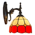 Brilagi - Επιτοίχιο φωτιστικό Tiffany βιτρώ SIENNA 1xE14/40W/230V
