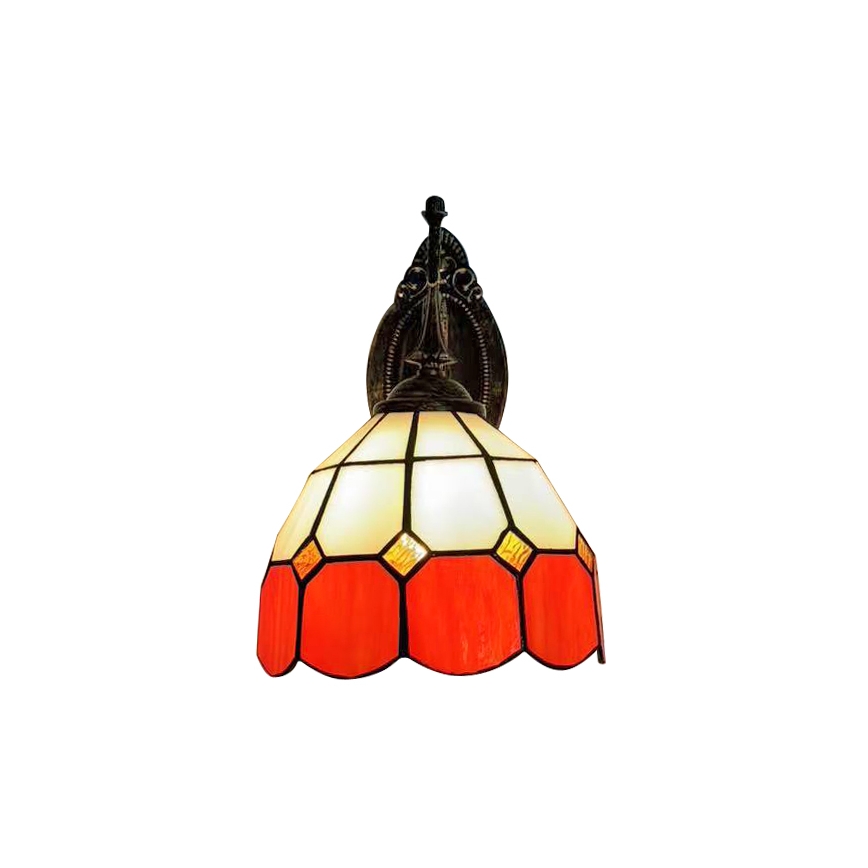 Brilagi - Επιτοίχιο φωτιστικό Tiffany βιτρώ SIENNA 1xE14/40W/230V