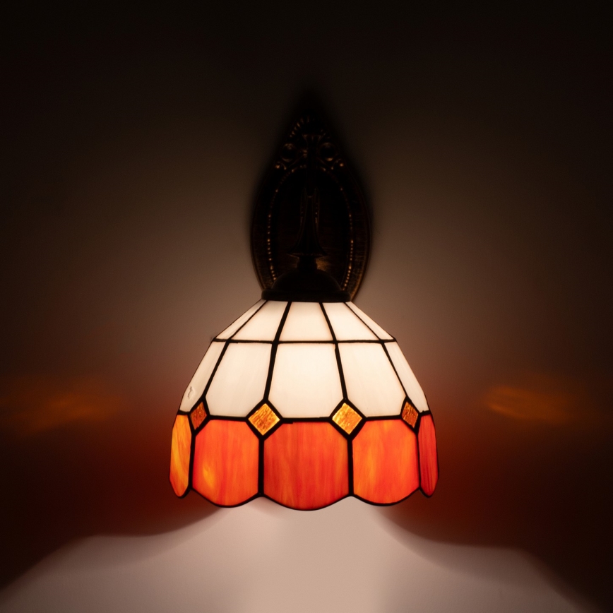 Brilagi - Επιτοίχιο φωτιστικό Tiffany βιτρώ SIENNA 1xE14/40W/230V