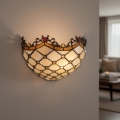 Brilagi - Επιτοίχιο φωτιστικό Tiffany βιτρώ ΕΚΡΟΥ 1xE14/40W/230V