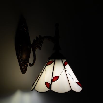 Brilagi - Επιτοίχιο φωτιστικό Tiffany με βιτρώ FOLIA 1xE14/40W/230V