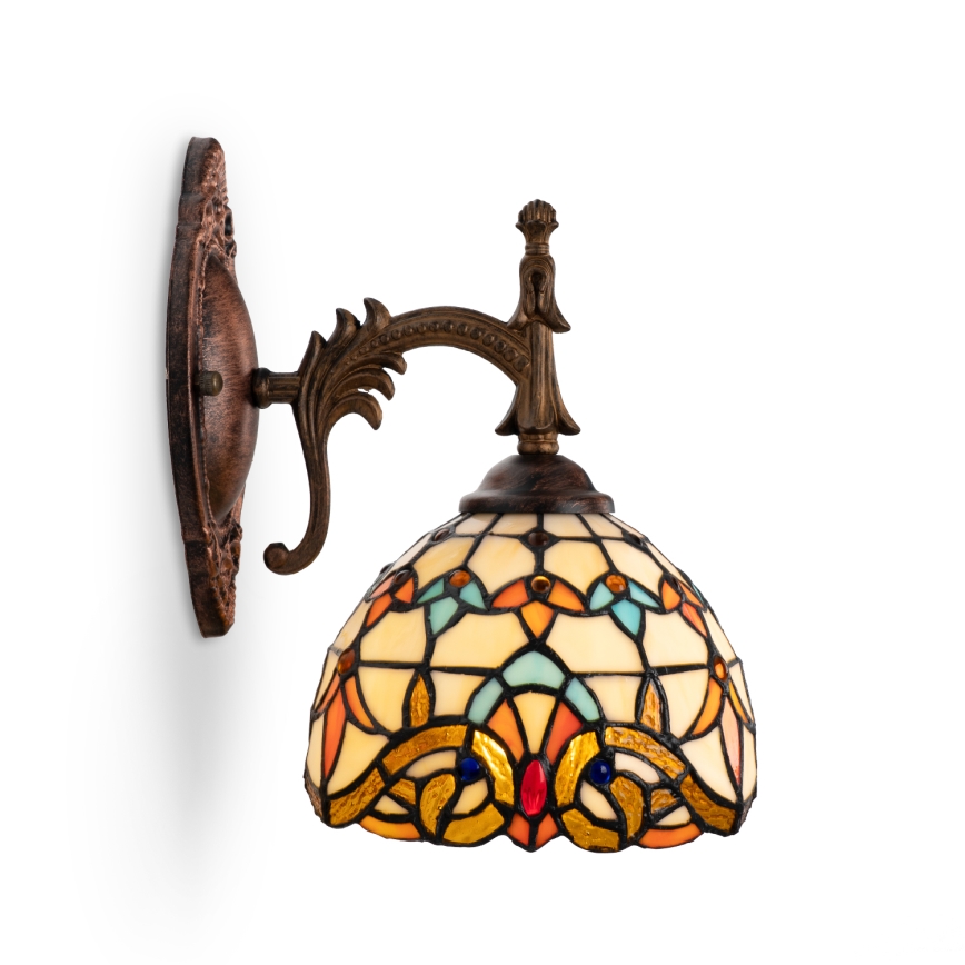 Brilagi - Επιτοίχιο φωτιστικό Tiffany με βιτρώ MIRABELLA 1xE14/40W/230V