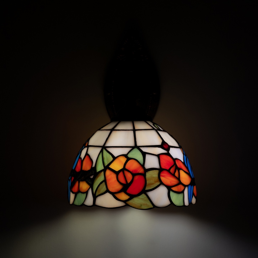 Brilagi - Επιτοίχιο φωτιστικό Tiffany με βιτρό JUNGLE 1xE14/40W/230V
