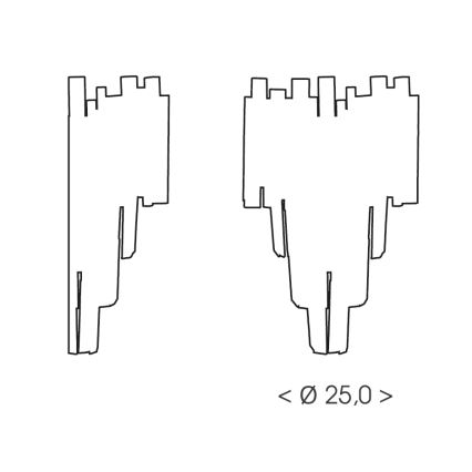 Brilagi - Επιτοίχιο φωτιστικό VERVE 2xE14/40W/230V χρυσό