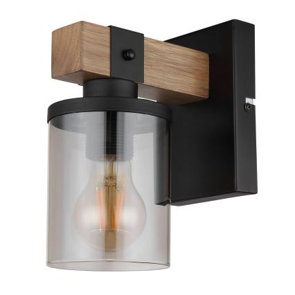 Brilagi - Επιτοίχιο φωτιστικό VISTA 1xE27/60W/230V σε απόχρωση δρυός