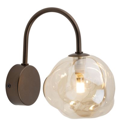 Brilagi - Επιτοίχιο φωτιστικό VULCANO 1xG9/8W/230V μπρονζέ/καπνιστό μπεζ