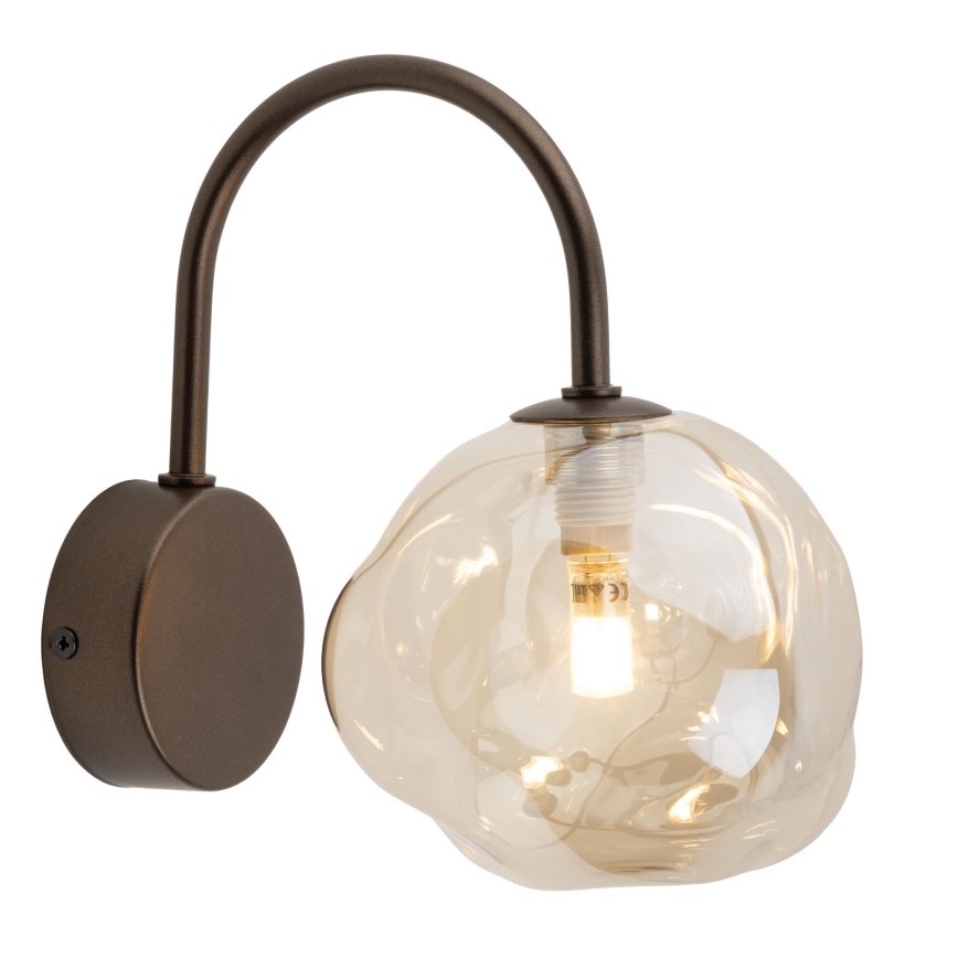 Brilagi - Επιτοίχιο φωτιστικό VULCANO 1xG9/8W/230V μπρονζέ/καπνιστό μπεζ
