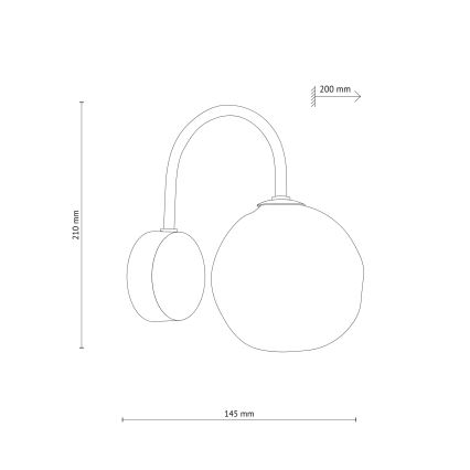 Brilagi - Επιτοίχιο φωτιστικό VULCANO 1xG9/8W/230V μπρονζέ/καπνιστό μπεζ