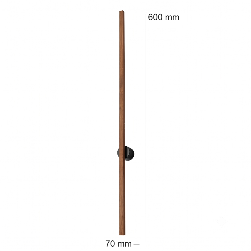 Brilagi - Επιτοίχιο φωτιστικό WOODY LINE LED/7W/230V 4000K 60 cm σε απόχρωση δρυός/κερασιάς