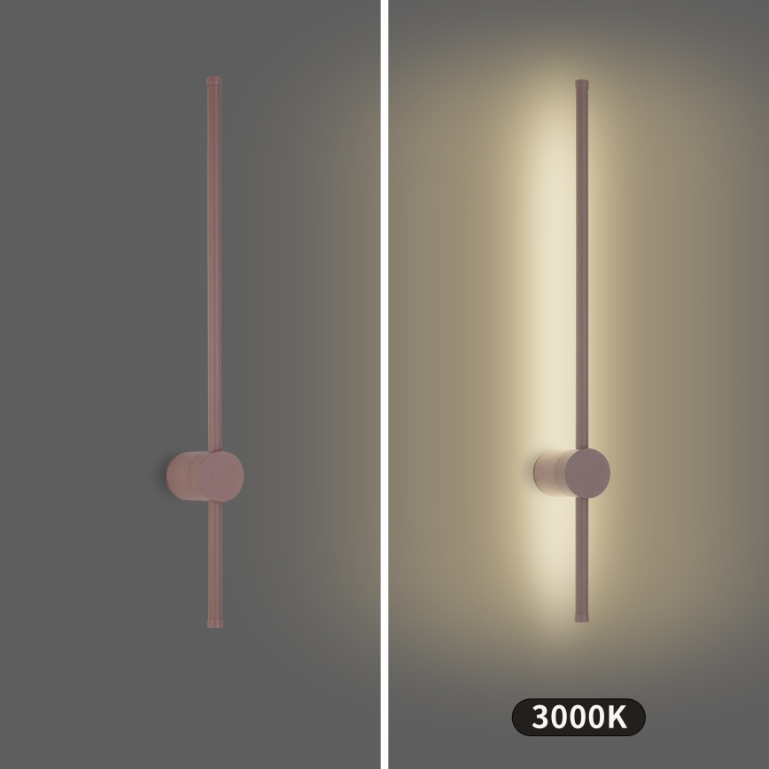 Brilagi - LED Επιτοίχιο φωτιστικό εξωτερικού χώρου AURA LED/12W/230V 3000K IP54 65 cm καφέ CRI 90