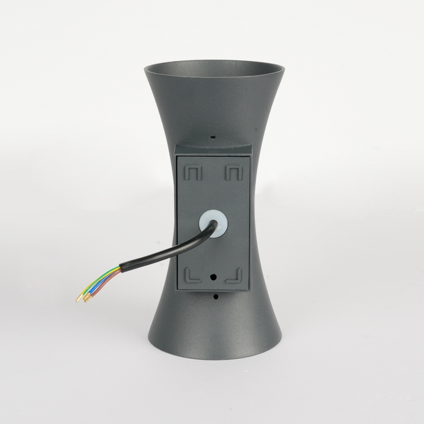 Brilagi - Επιτοίχιο φωτιστικό εξωτερικού χώρου BICON LED/10W/230V ανθρακί IP44