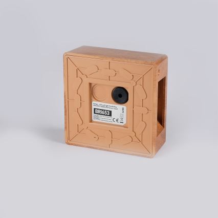 Brilagi - Επιτοίχιο φωτιστικό εξωτερικού χώρου DOUBLERAY LED/6W/230V απομίμηση ξύλου IP54