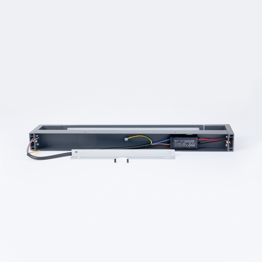 Brilagi - Επιτοίχιο εξωτερικό φωτιστικό LED AQUA LINE LED/12W/230V 45 cm IP44 ανθρακί CRI 90