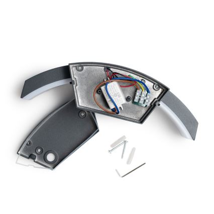 Brilagi - Επιτοίχιο φωτιστικό εξωτερικού χώρου LED ARCELO LED/8W/230V IP54