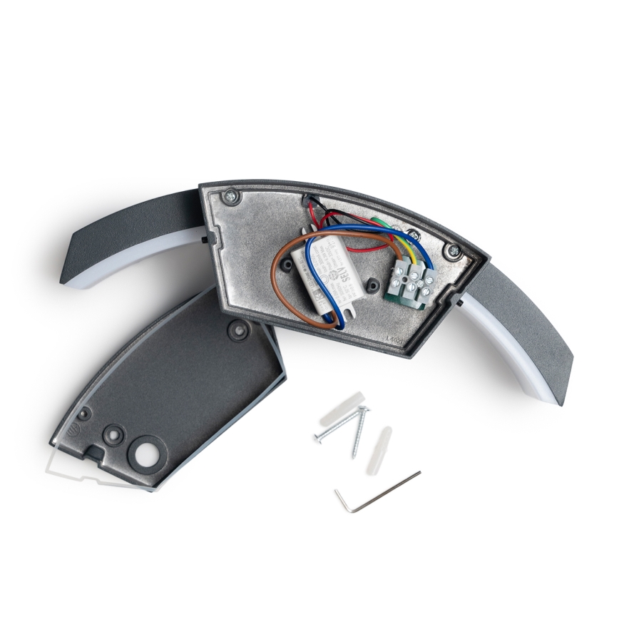 Brilagi - Επιτοίχιο φωτιστικό εξωτερικού χώρου LED ARCELO LED/8W/230V IP54