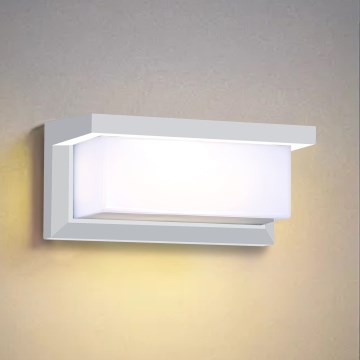 Brilagi - Επιτοίχιο φωτιστικό εξωτερικού χώρου LED BRICKY LED/12W/230V λευκό IP54