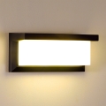 Brilagi - Επιτοίχιο φωτιστικό εξωτερικού χώρου LED BRICKY LED/12W/230V μαύρο IP54