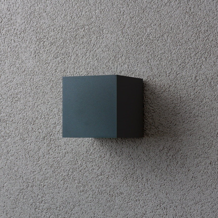 Brilagi - Επιτοίχιο φωτιστικό εξωτερικού χώρου LED CUBE LED/6W/230V ανθρακί IP54