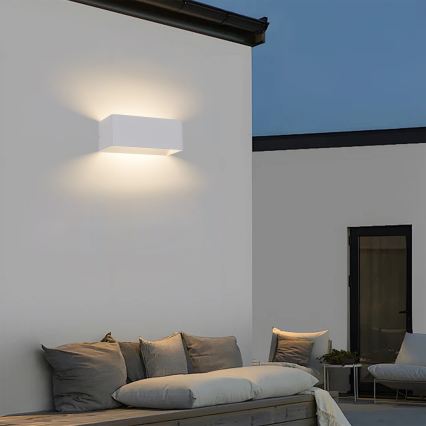 Brilagi - Επιτοίχιο φωτιστικό εξωτερικού χώρου LED DONNANI LED/7W/230V 20 cm λευκό IP44