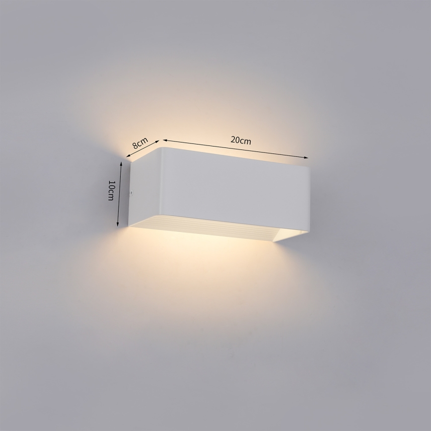 Brilagi - Επιτοίχιο φωτιστικό εξωτερικού χώρου LED DONNANI LED/7W/230V 20 cm λευκό IP44