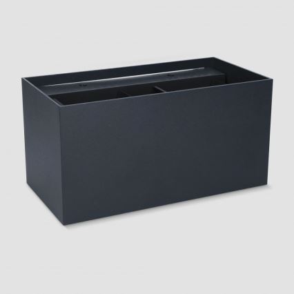 Brilagi - Επιτοίχιο φωτιστικό εξωτερικού χώρου LED DOUBLE CUBE LED/12W/230V μαύρο IP65