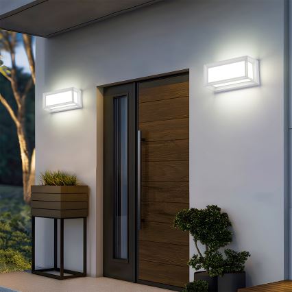 Brilagi - Εξωτερικό επιτοίχιο φωτιστικό LED PARKER LED/12W/230V 3000/4500/6000K λευκό IP44