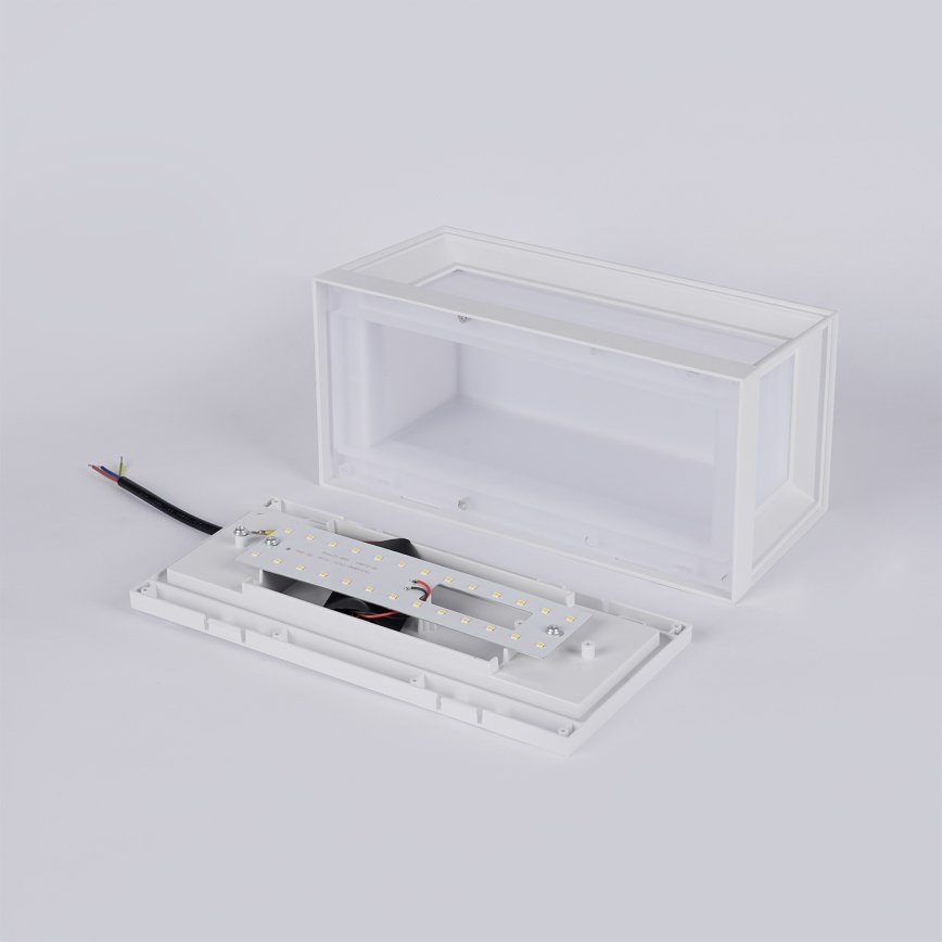 Brilagi - Εξωτερικό επιτοίχιο φωτιστικό LED PARKER LED/12W/230V 3000/4500/6000K λευκό IP44