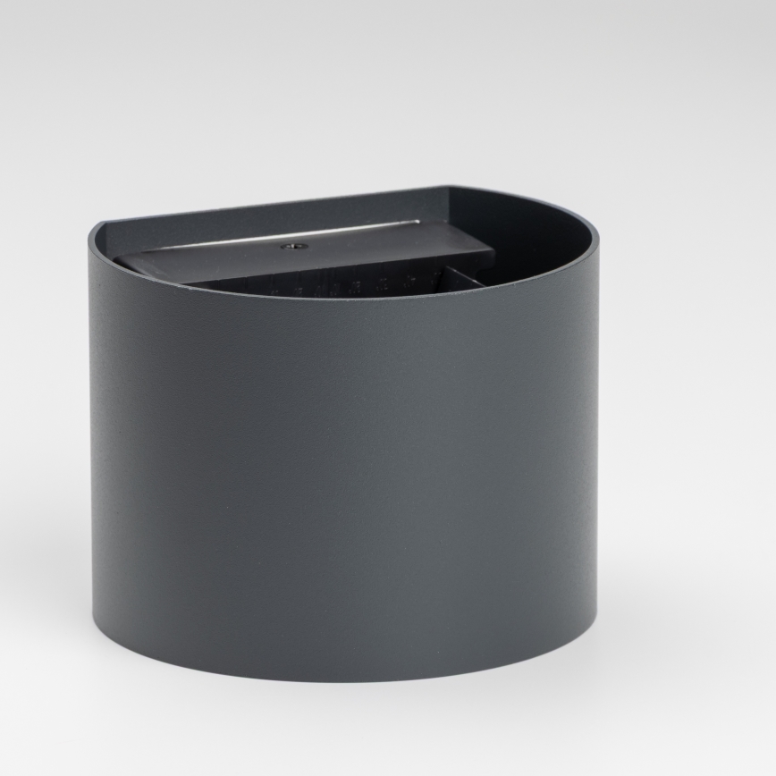 Brilagi - Επιτοίχιο φωτιστικό εξωτερικού χώρου LED RONDO LED/6W/230V ανθρακί IP54