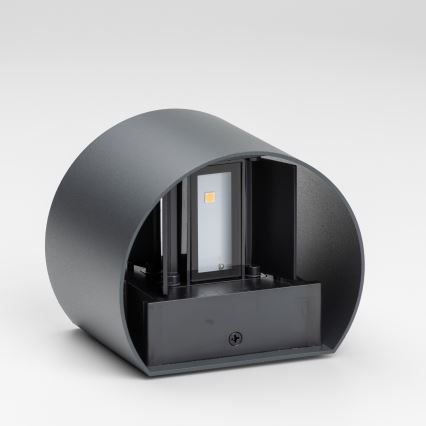 Brilagi - Επιτοίχιο φωτιστικό εξωτερικού χώρου LED RONDO LED/6W/230V ανθρακί IP54