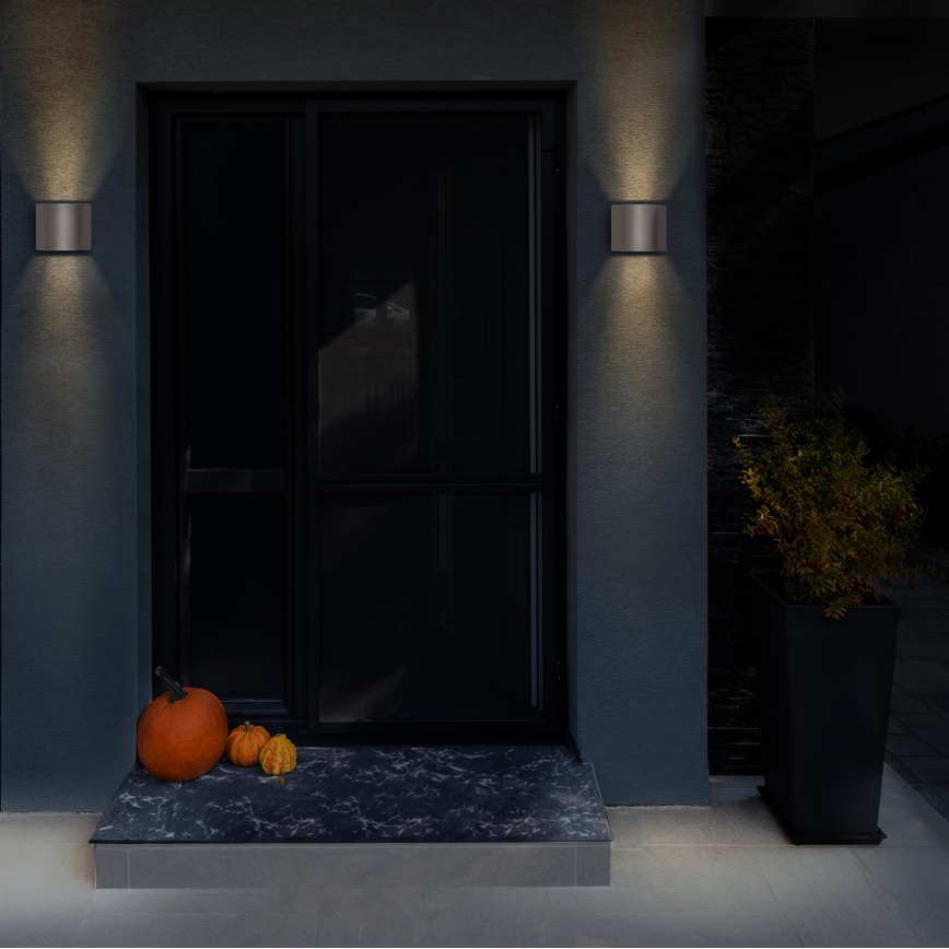 Brilagi - Επιτοίχιο φωτιστικό εξωτερικού χώρου LED RONDO LED/6W/230V γκρι IP54