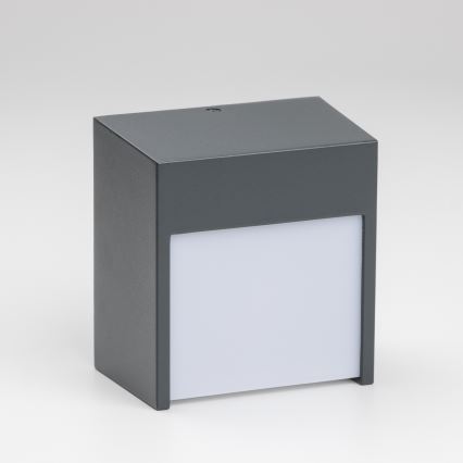 Brilagi - Επιτοίχιο φωτιστικό εξωτερικού χώρου LED TERNI LED/12W/230V ανθρακί IP44