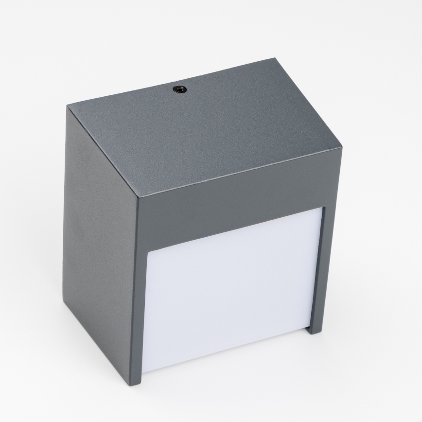 Brilagi - Επιτοίχιο φωτιστικό εξωτερικού χώρου LED TERNI LED/12W/230V ανθρακί IP44