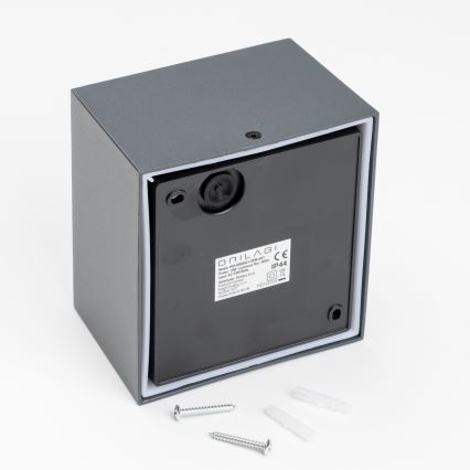 Brilagi - Επιτοίχιο φωτιστικό εξωτερικού χώρου LED TERNI LED/12W/230V ανθρακί IP44