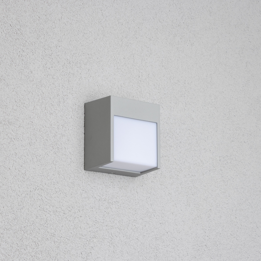 Brilagi - Επιτοίχιο φωτιστικό εξωτερικού χώρου LED TERNI LED/12W/230V γκρι IP44