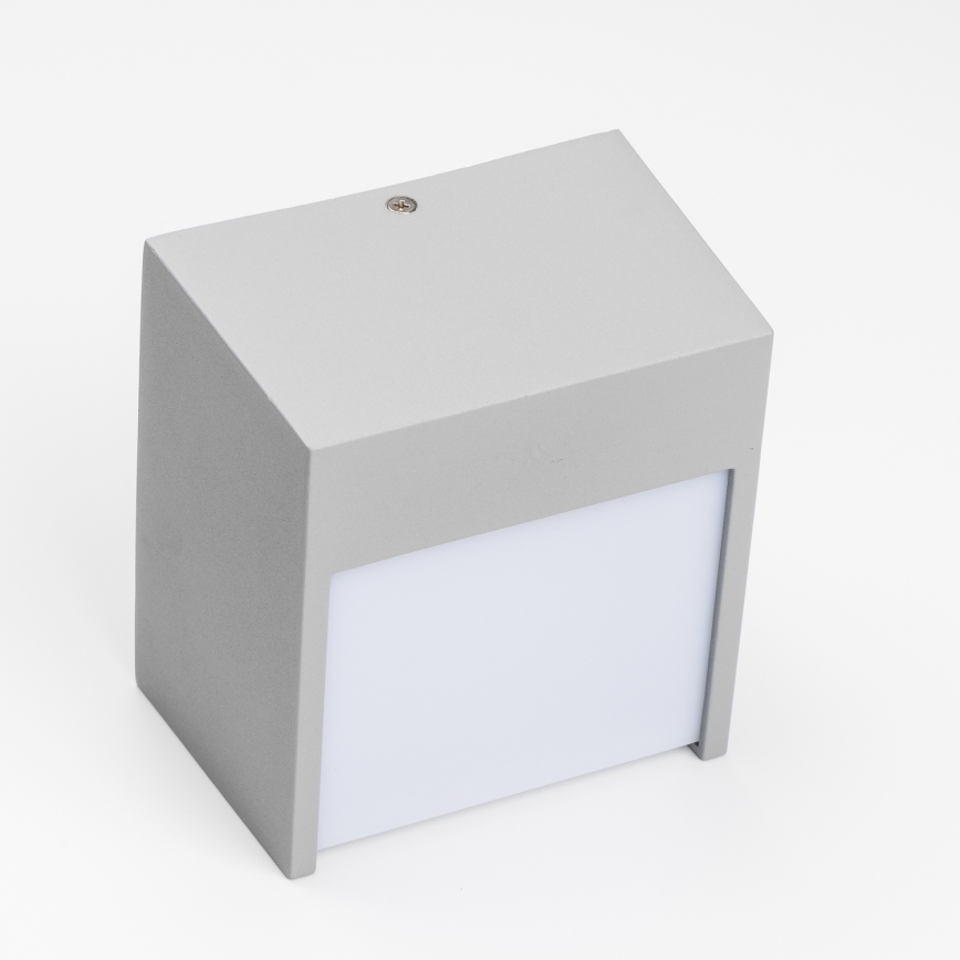 Brilagi - Επιτοίχιο φωτιστικό εξωτερικού χώρου LED TERNI LED/12W/230V γκρι IP44