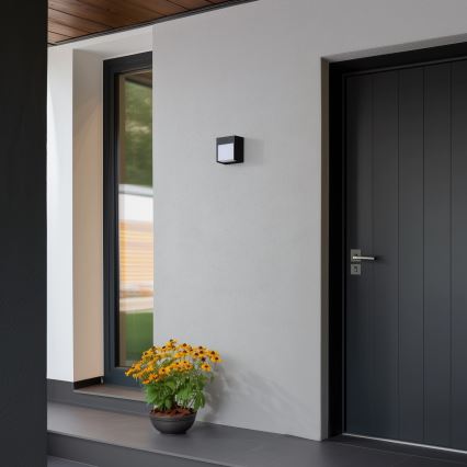 Brilagi - Επιτοίχιο φωτιστικό εξωτερικού χώρου LED TERNI LED/12W/230V μαύρο IP44