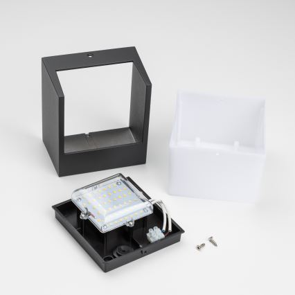 Brilagi - Επιτοίχιο φωτιστικό εξωτερικού χώρου LED TERNI LED/12W/230V μαύρο IP44