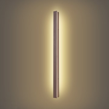 Brilagi - Επιτοίχιο φωτιστικό εξωτερικού χώρου LINEAR LED/22W/230V 3000K IP65 100 cm καφέ CRI 90