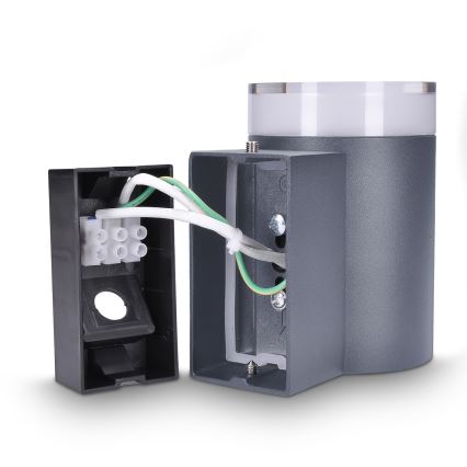 Brilagi - Επιτοίχιο φωτιστικό εξωτερικού χώρου MATERA 1xGU10/30W/230V ανθρακί IP54