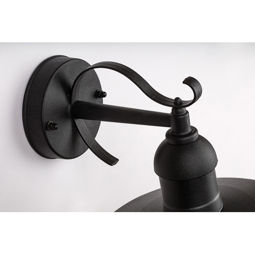 Brilagi - Επιτοίχιο φωτιστικό εξωτερικού χώρου MOLDE 1xE27/60W/230V IP44 μαύρο