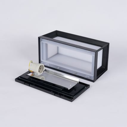 Brilagi - Επιτοίχιο φωτιστικό εξωτερικού χώρου PARKER 1xE27/60W/230V μαύρο IP44