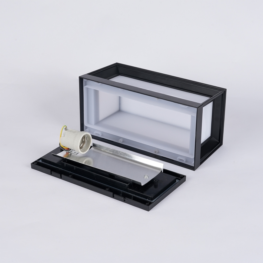 Brilagi - Επιτοίχιο φωτιστικό εξωτερικού χώρου PARKER 1xE27/60W/230V μαύρο IP44