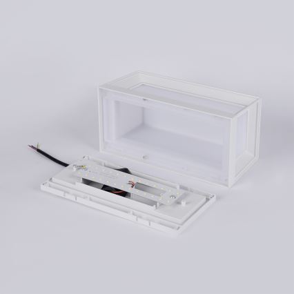 Brilagi - Επιτοίχιο φωτιστικό εξωτερικού χώρου PARKER LED/12W/230V λευκό IP44