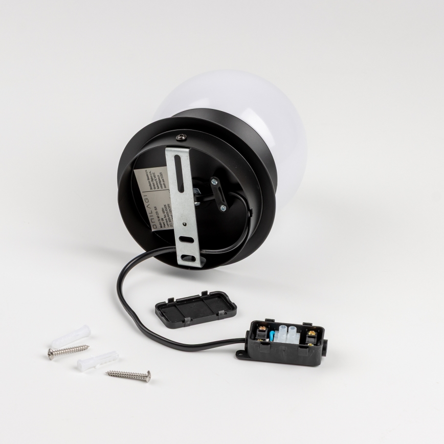 Brilagi - LED επιτοίχιο φωτιστικό μπάνιου BALL LED/6W/230V 3000/4000/6500K IP44 μαύρο