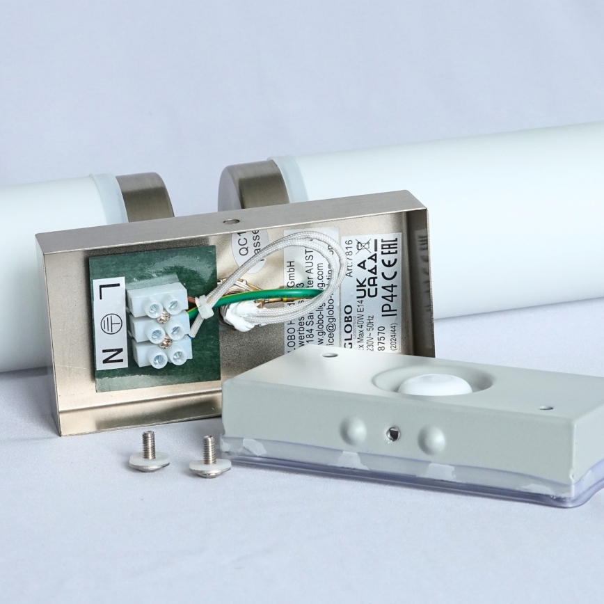 Brilagi - Επιτοίχιο φωτιστικό μπάνιου RAY 2xE14/40W/230V IP44