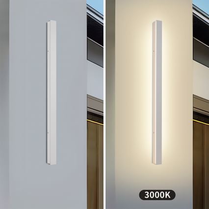 Brilagi - LED εξωτερικό επιτοίχιο φωτιστικό LINEAR LED/22W/230V 3000K IP65 100 cm λευκό CRI 90