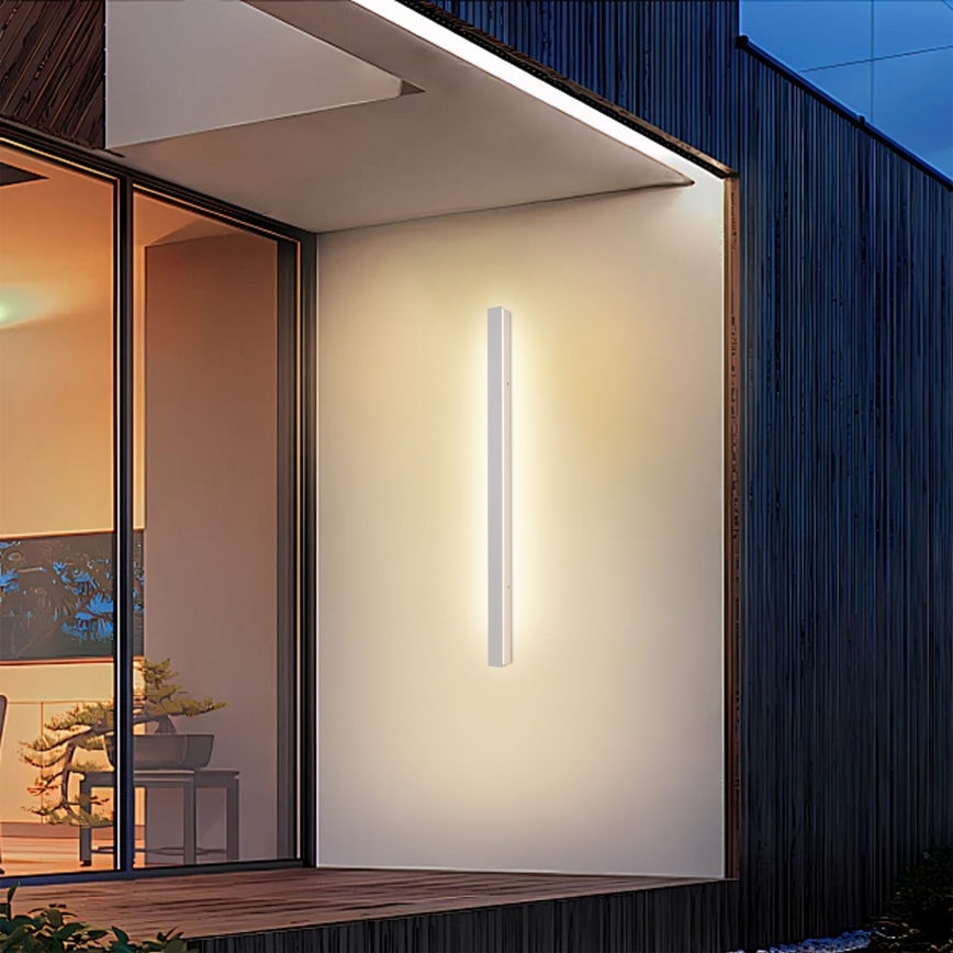 Brilagi - LED εξωτερικό επιτοίχιο φωτιστικό LINEAR LED/22W/230V 3000K IP65 100 cm λευκό CRI 90