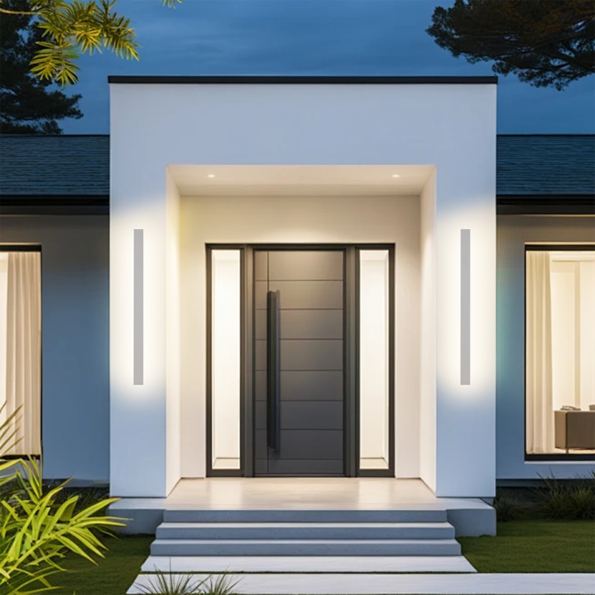 Brilagi - LED εξωτερικό επιτοίχιο φωτιστικό LINEAR LED/22W/230V 3000K IP65 100 cm λευκό CRI 90